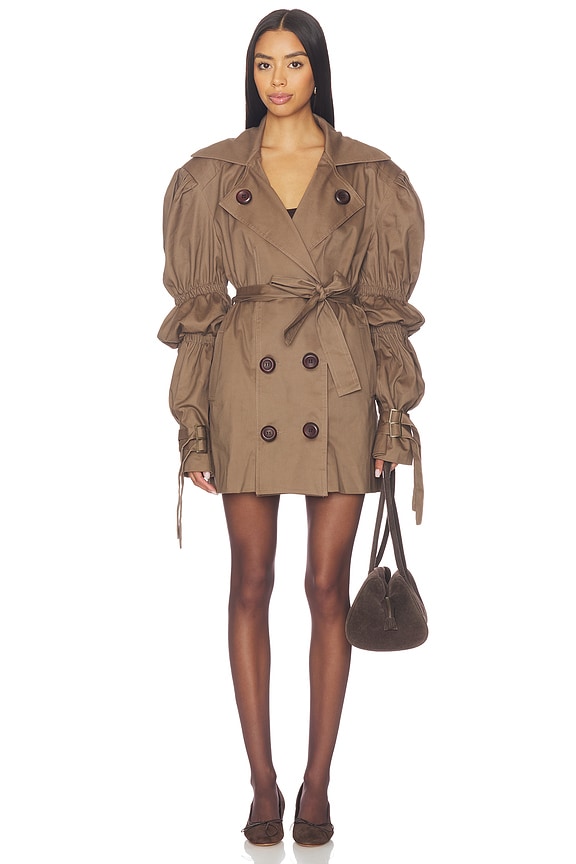 view 2 of 4 Volkiva Trench Coat in Light Brown