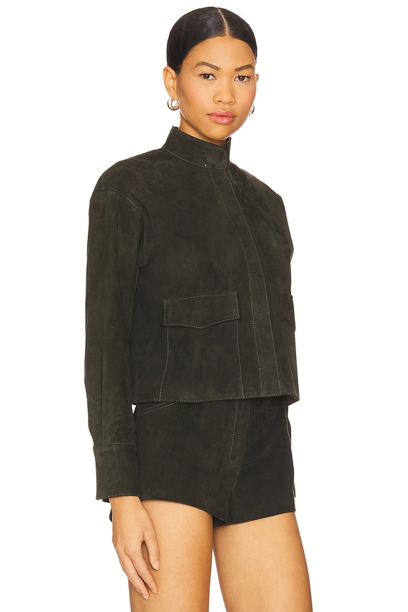 view 2 of 4 x REVOLVE Remon Suede Jacket in Olive Green
