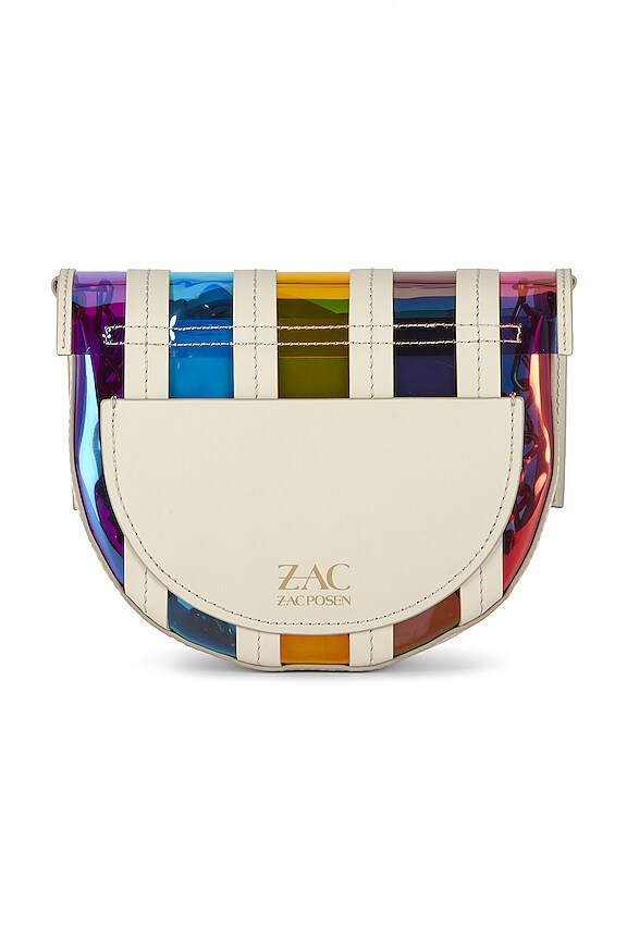 view 2 of 5 Belay Mini Saddle Crossbody Bag in Multi Clear Rainbow