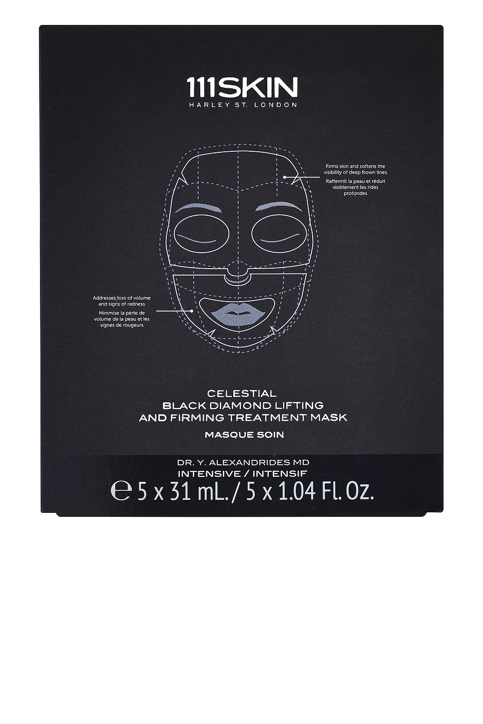 Celestial Black Diamond Lifting & Firming Face Mask 5 Pack - thumbnail 3
