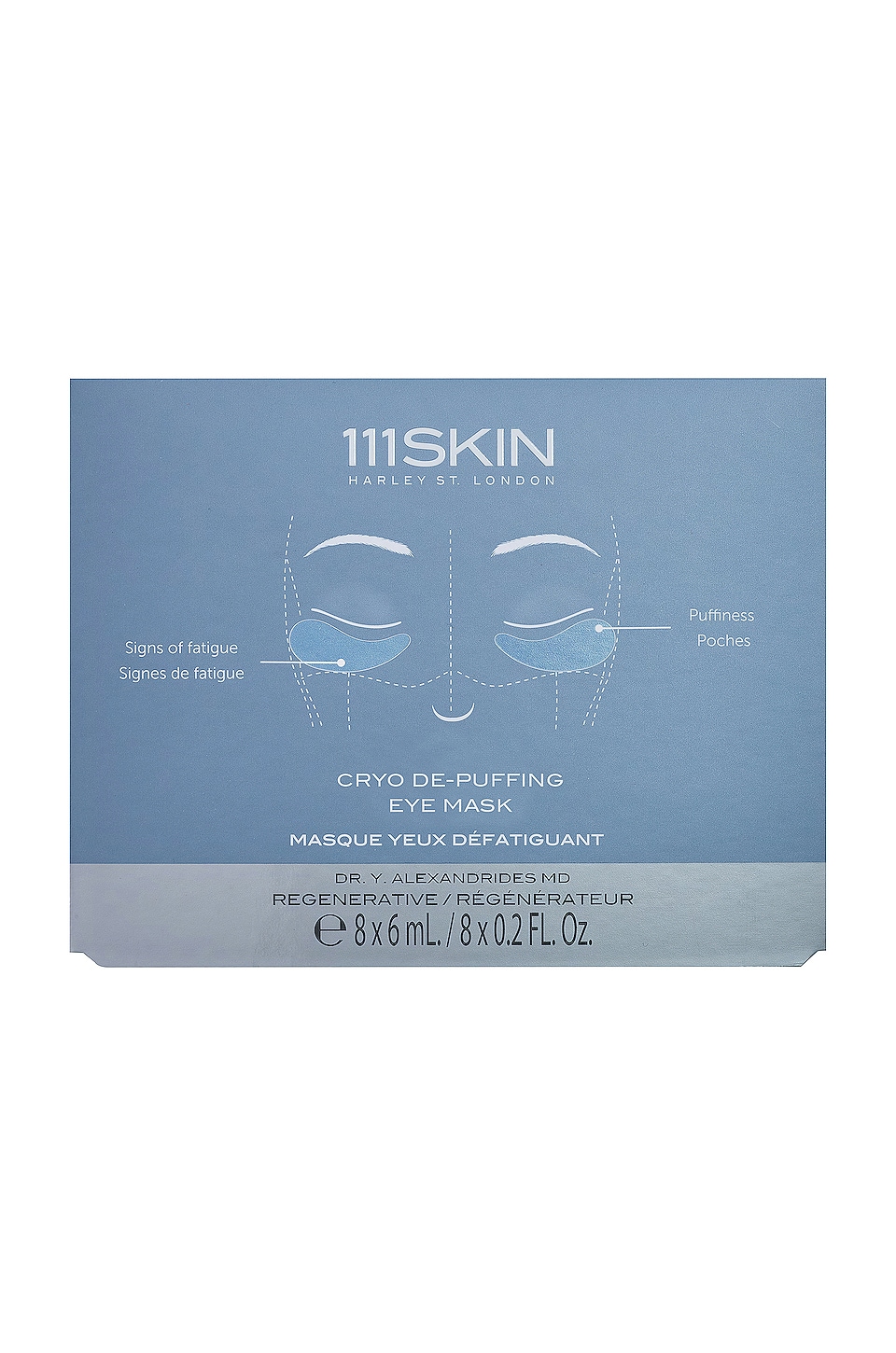 Shop 111skin Cryo De-puffing Eye Mask 8 Pack In N,a
