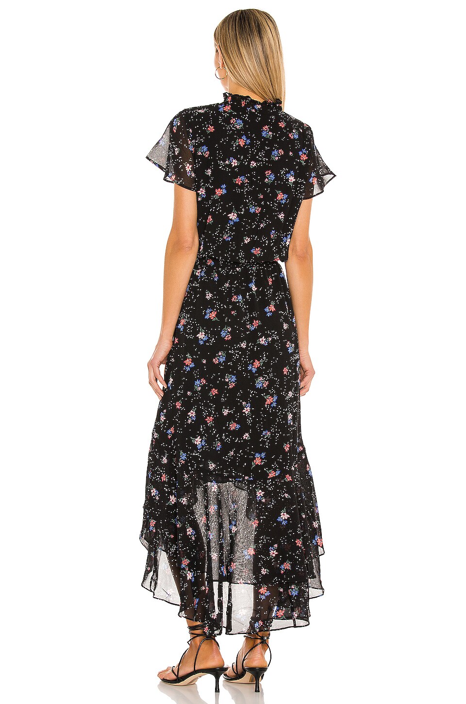 hi low floral gown