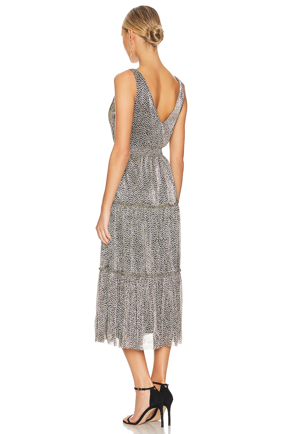 1. STATE Plunge V Midi Dress