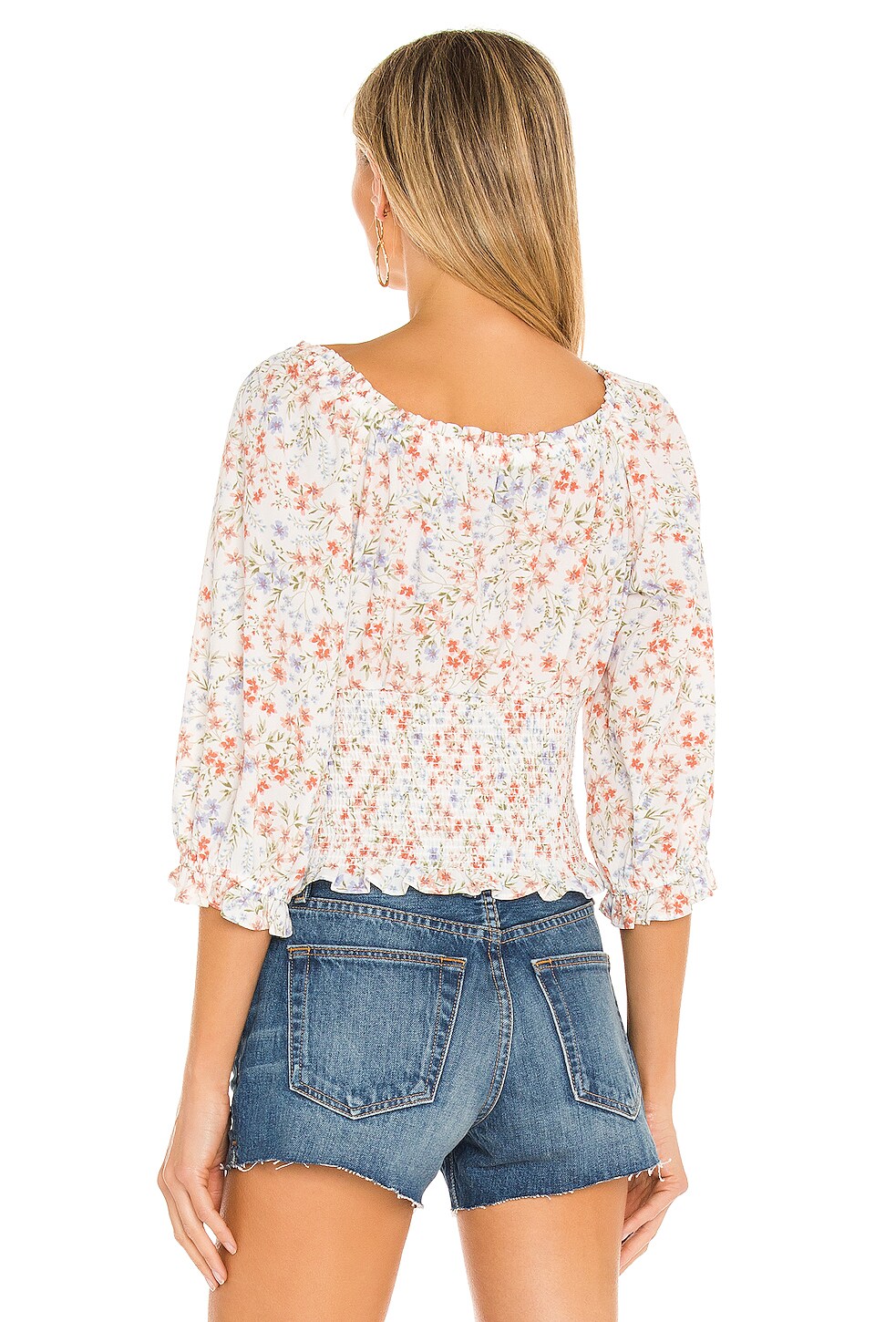 scoopneck ride ruched blouse