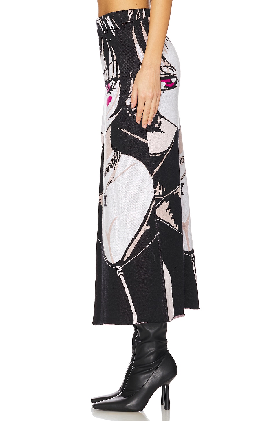 1XBLUE - Ruby Anime Long Slit Skirt | Plush