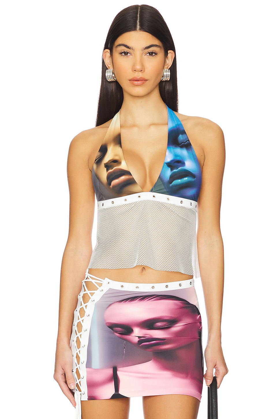 AI Fishnet Top