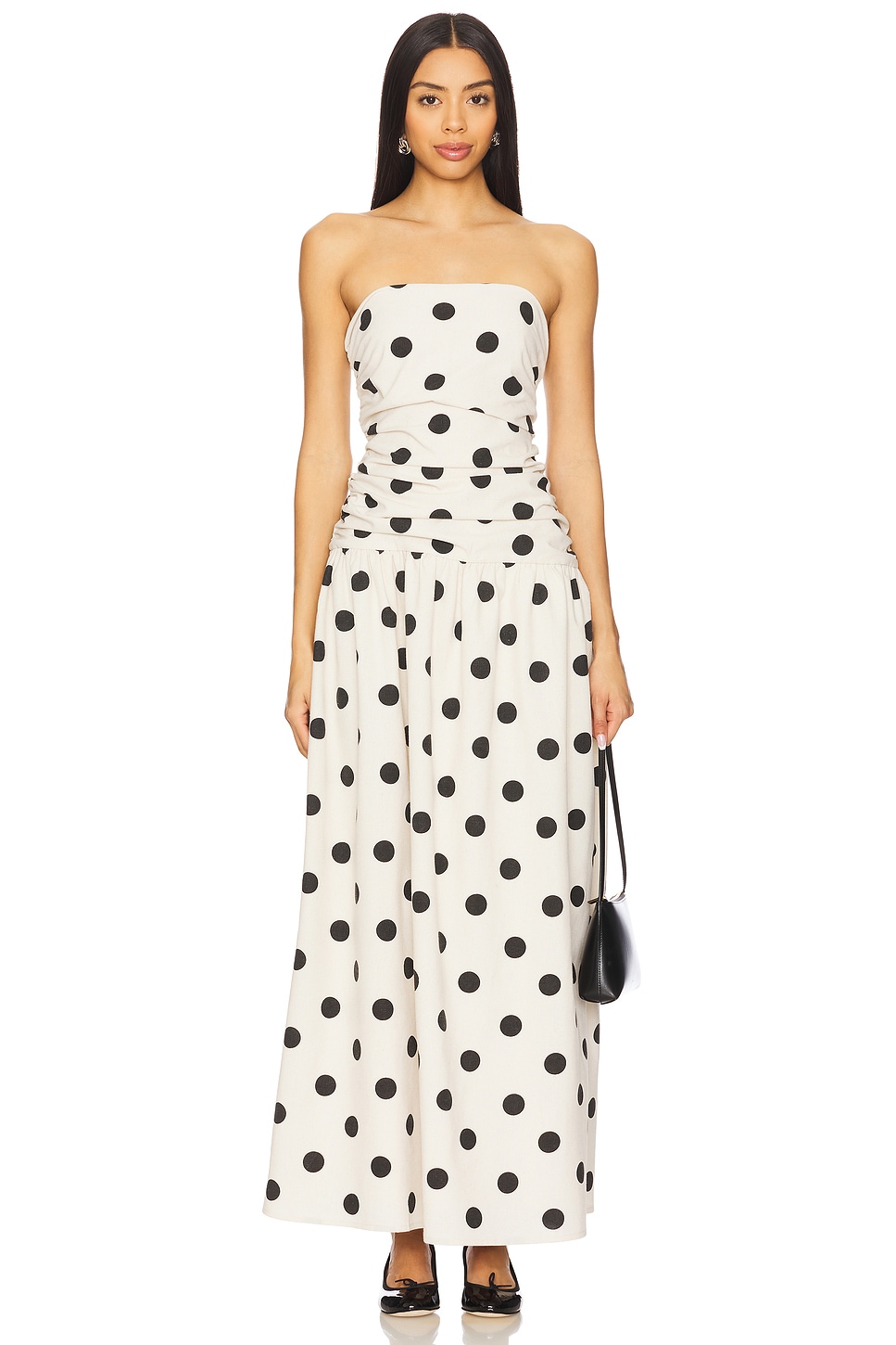 chinese dress ladies BEVERLY NATURAL SPOT MIDI DRESS main image 0