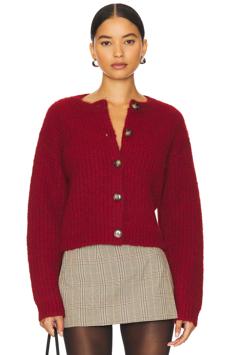 4th & Reckless Drew Cardigan in Red | REVOLVE