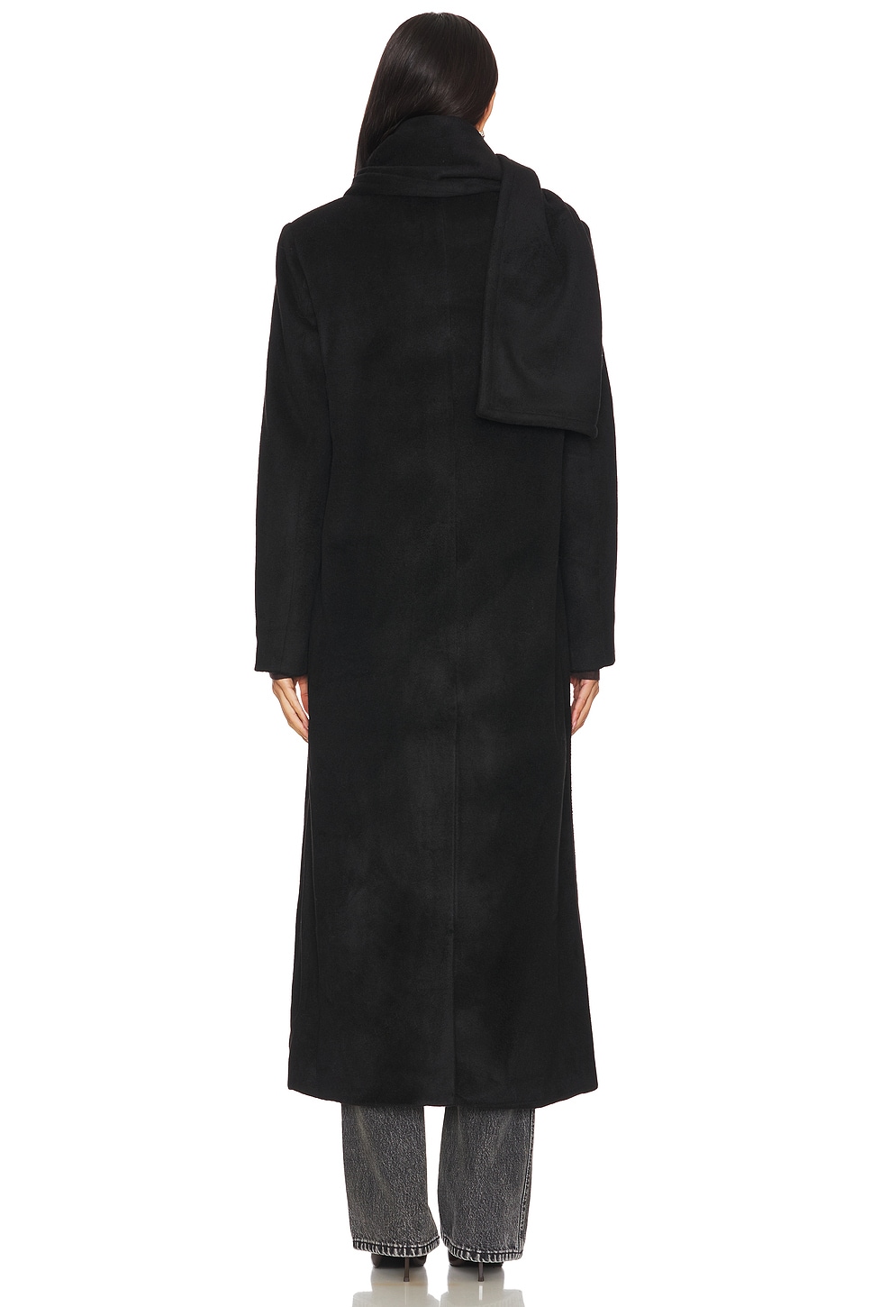 deres デレス feather long coat