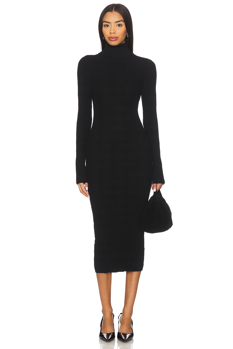 white christmas dresses Black Off Shoulder Maxi Dress main image 1