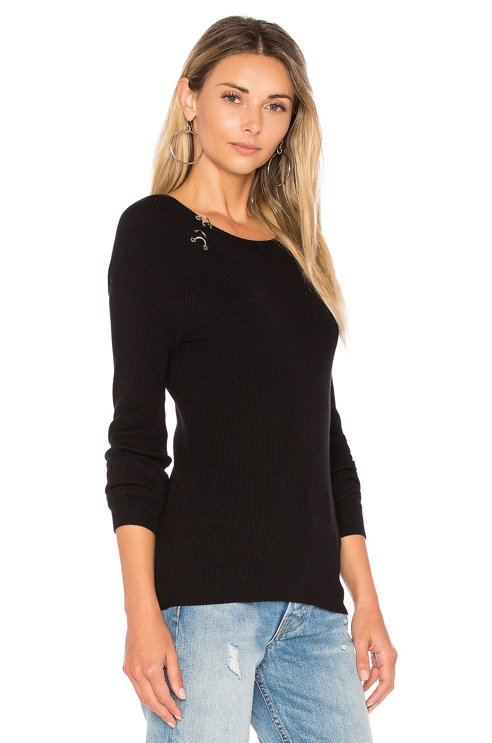 525 AMERICA Piercing Sweater in Black | ModeSens