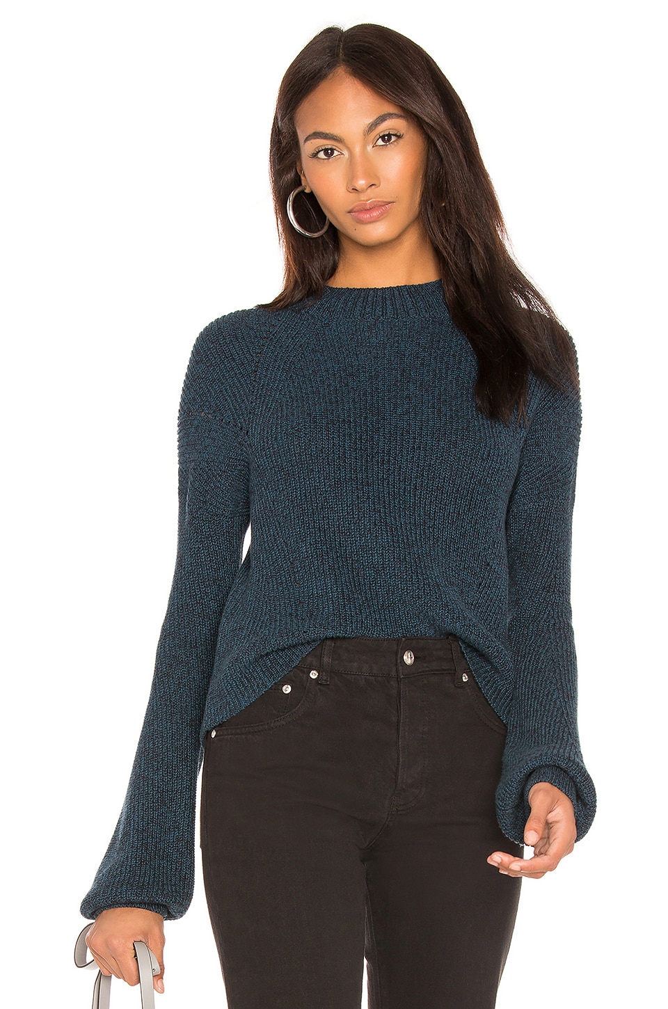 dark teal sweater