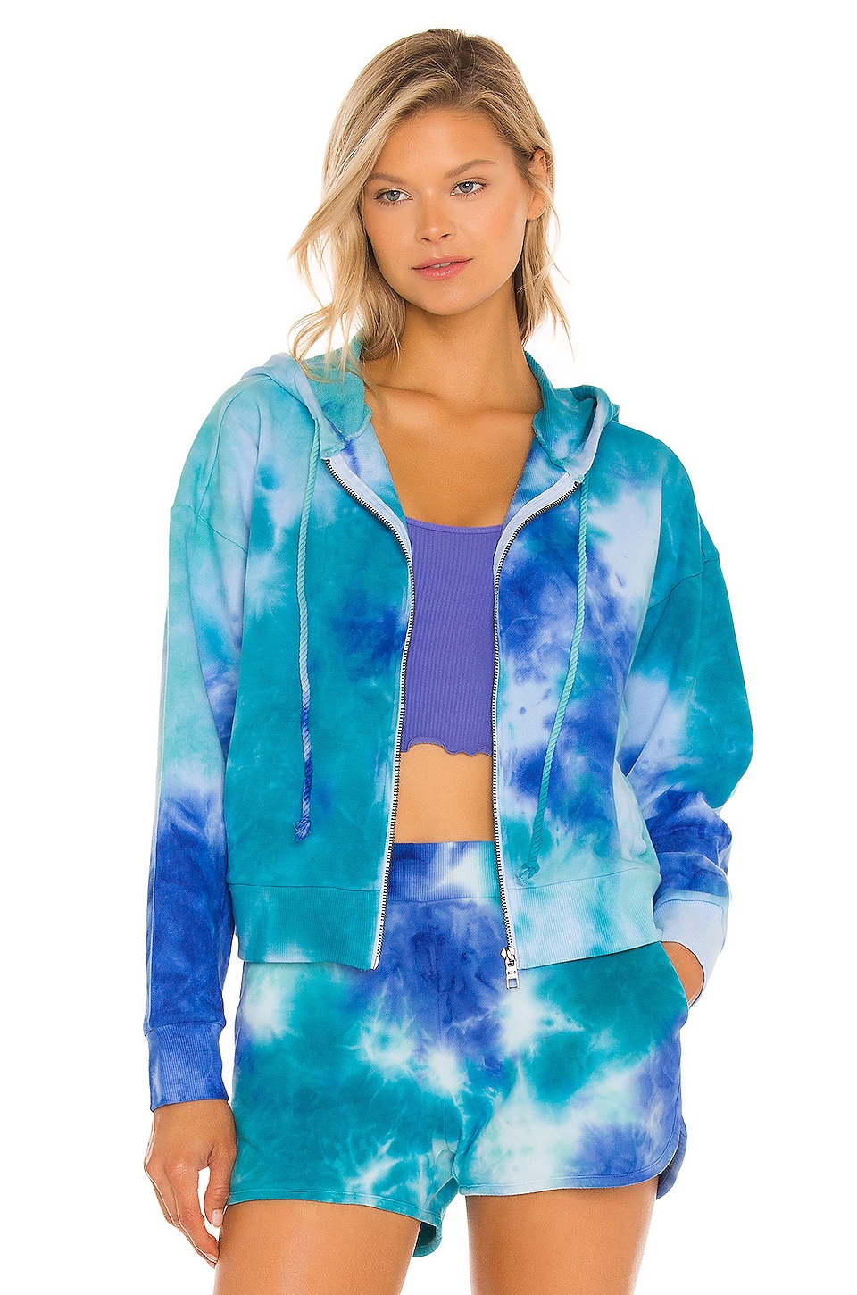 tye dye zip up