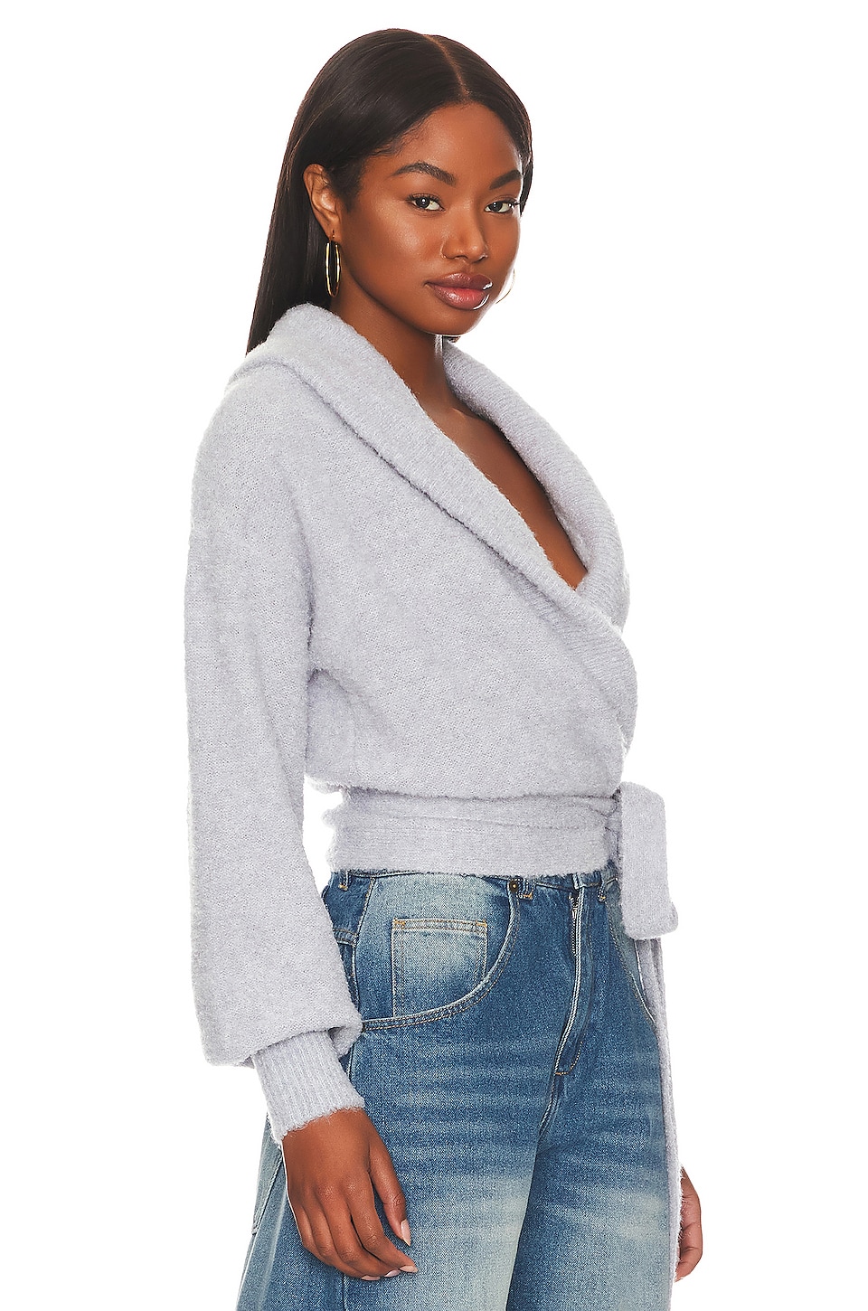 525 525 Boucle Ballerina Wrap in Sea Wave