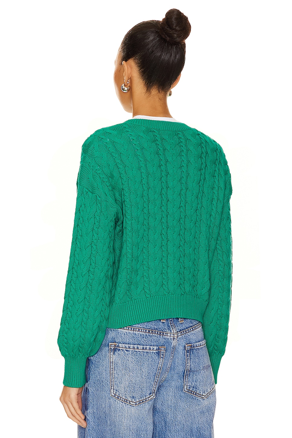 525 Brooke Allover Cable Cardigan thumbnail