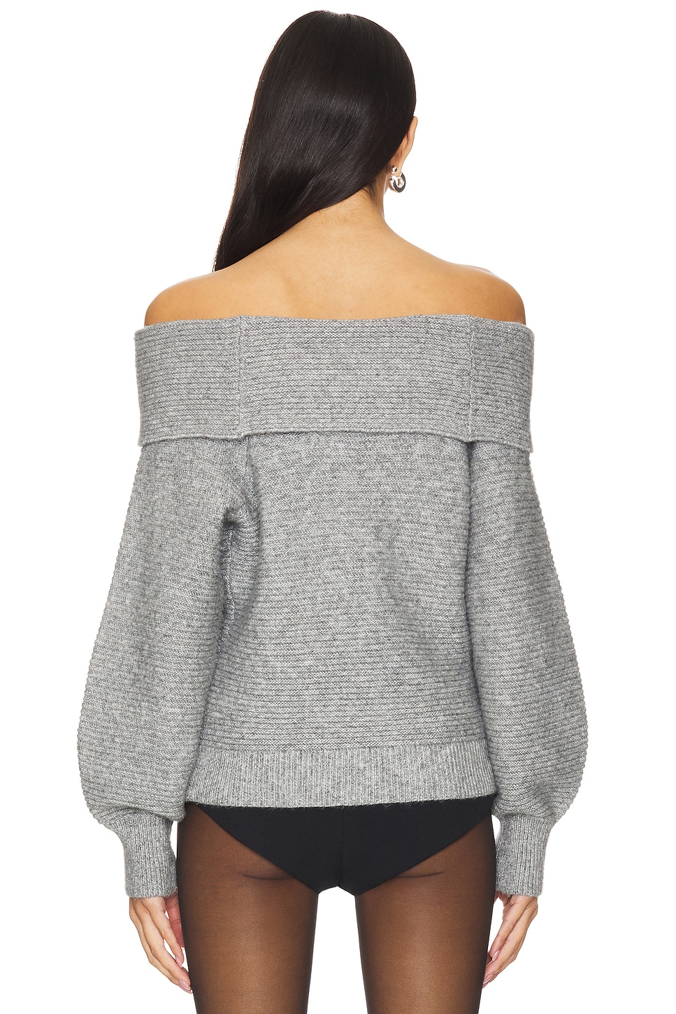 Elizabeth Rosettes Off The Shoulder Pullover - Thumbnail 3