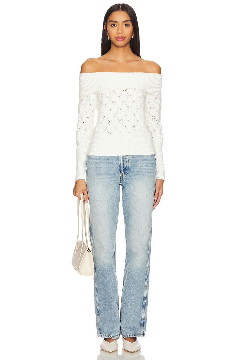 Camila Off The Shoulder Pullover - Thumbnail 4