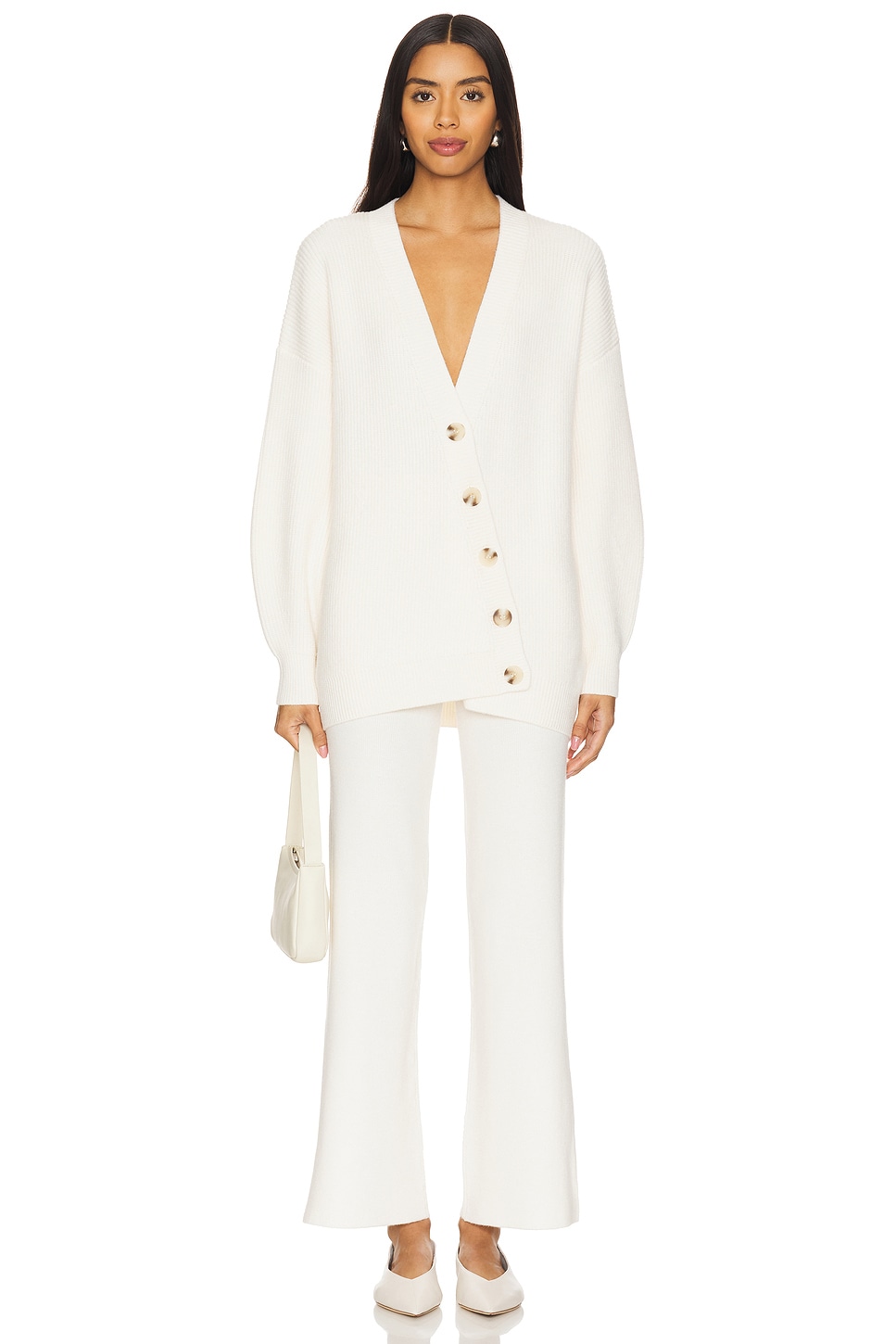 Evelyn Asymmetrical Luxe Oversized Cardi