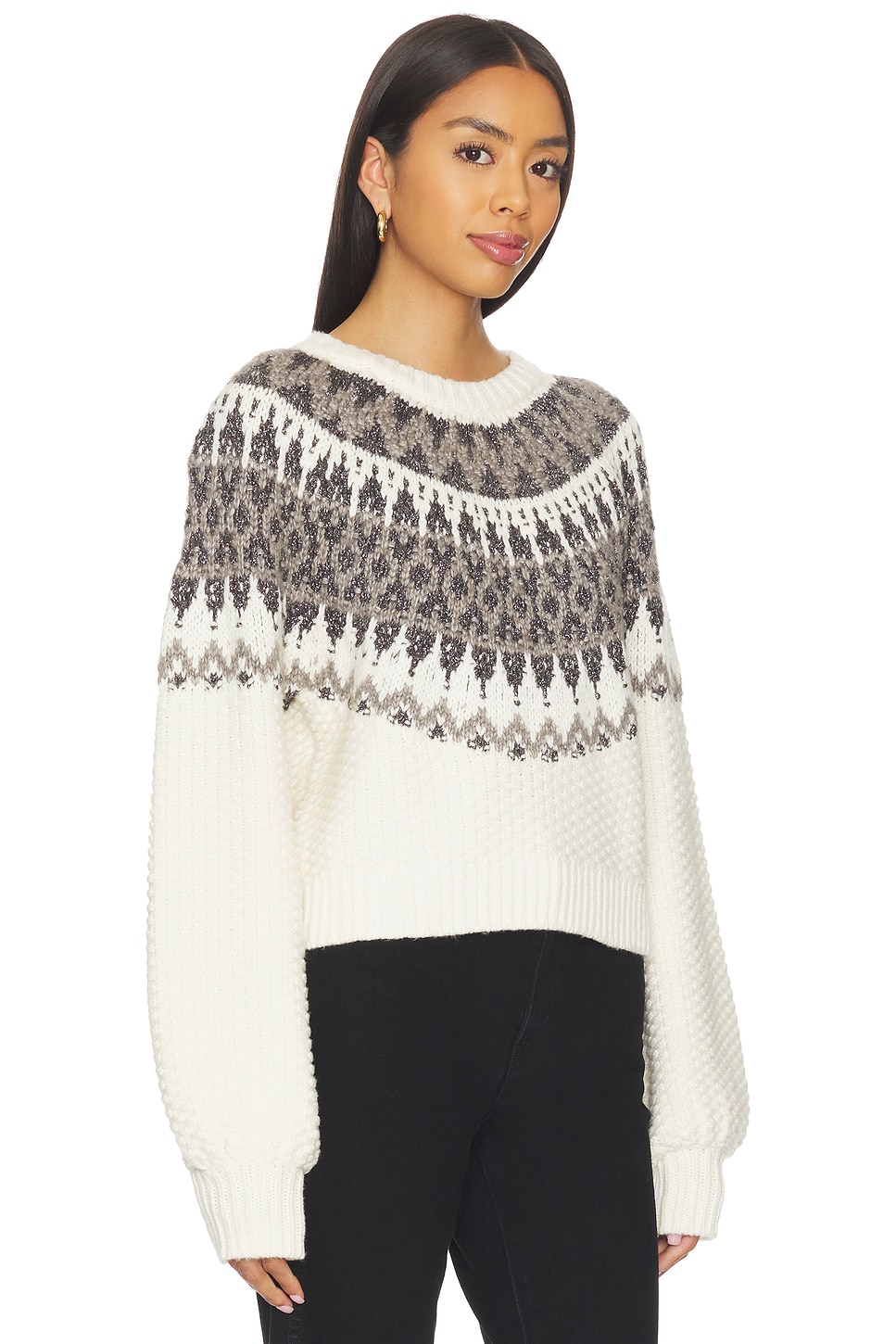 Alora Long Sleeve Fair Aisle Top - thumbnail 3