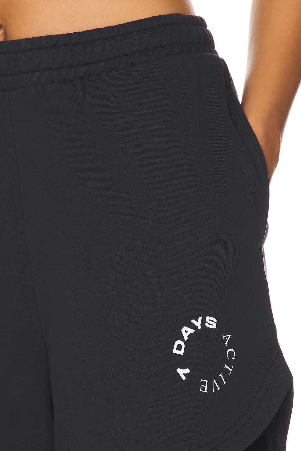 7 Days Active Monday Sweat Shorts in Black | REVOLVE