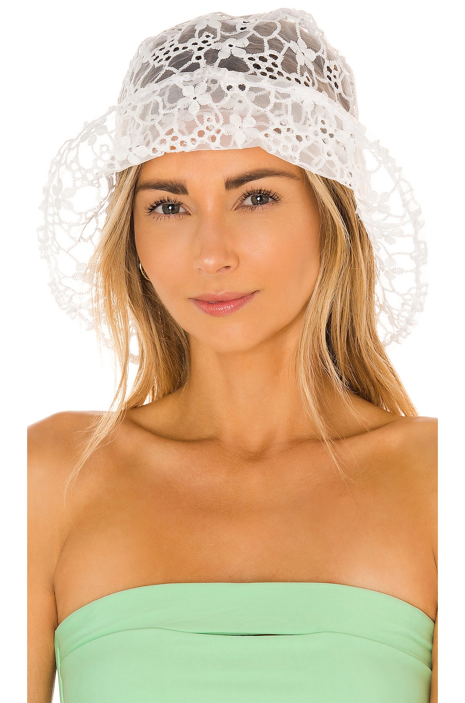 8 Other Reasons Sheer Bucket Hat in White REVOLVE