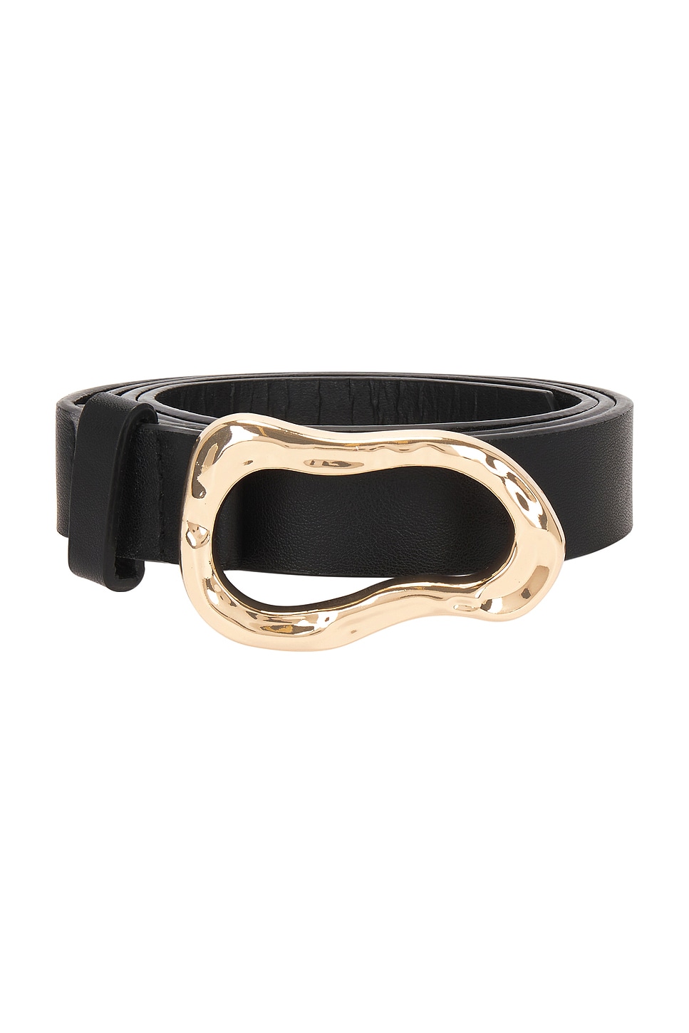 Suede 2 Tone Adjustable Belt sale with Abstract Buckle