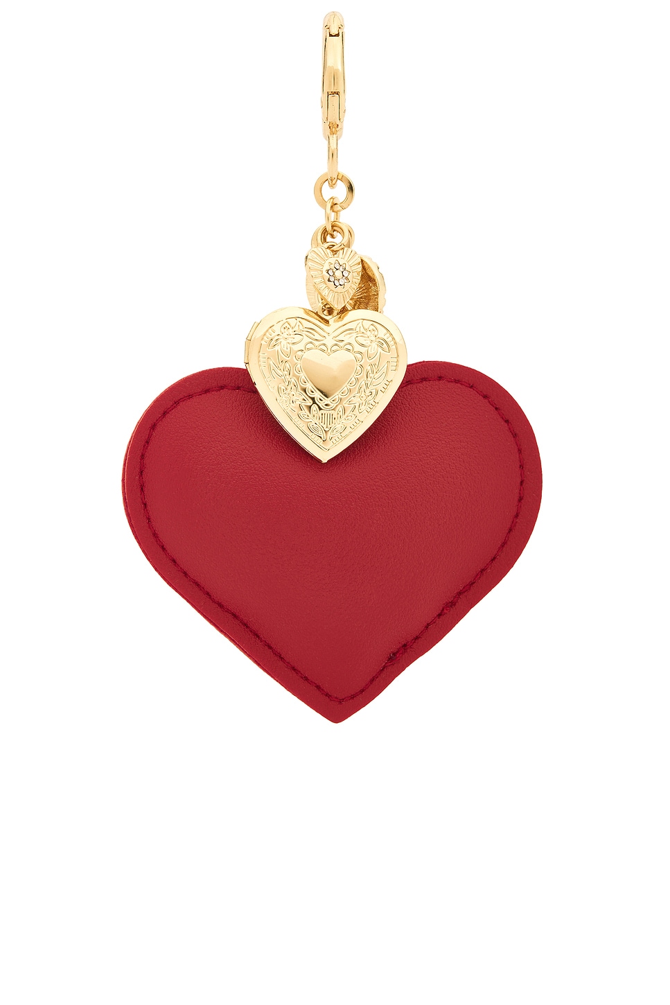 Leather Heart Charm
