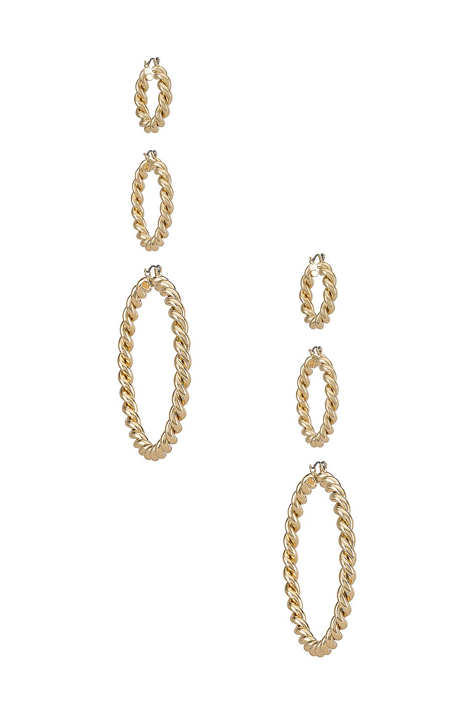8 Other Reasons Carried Away Earring Set in Gold REVOLVE