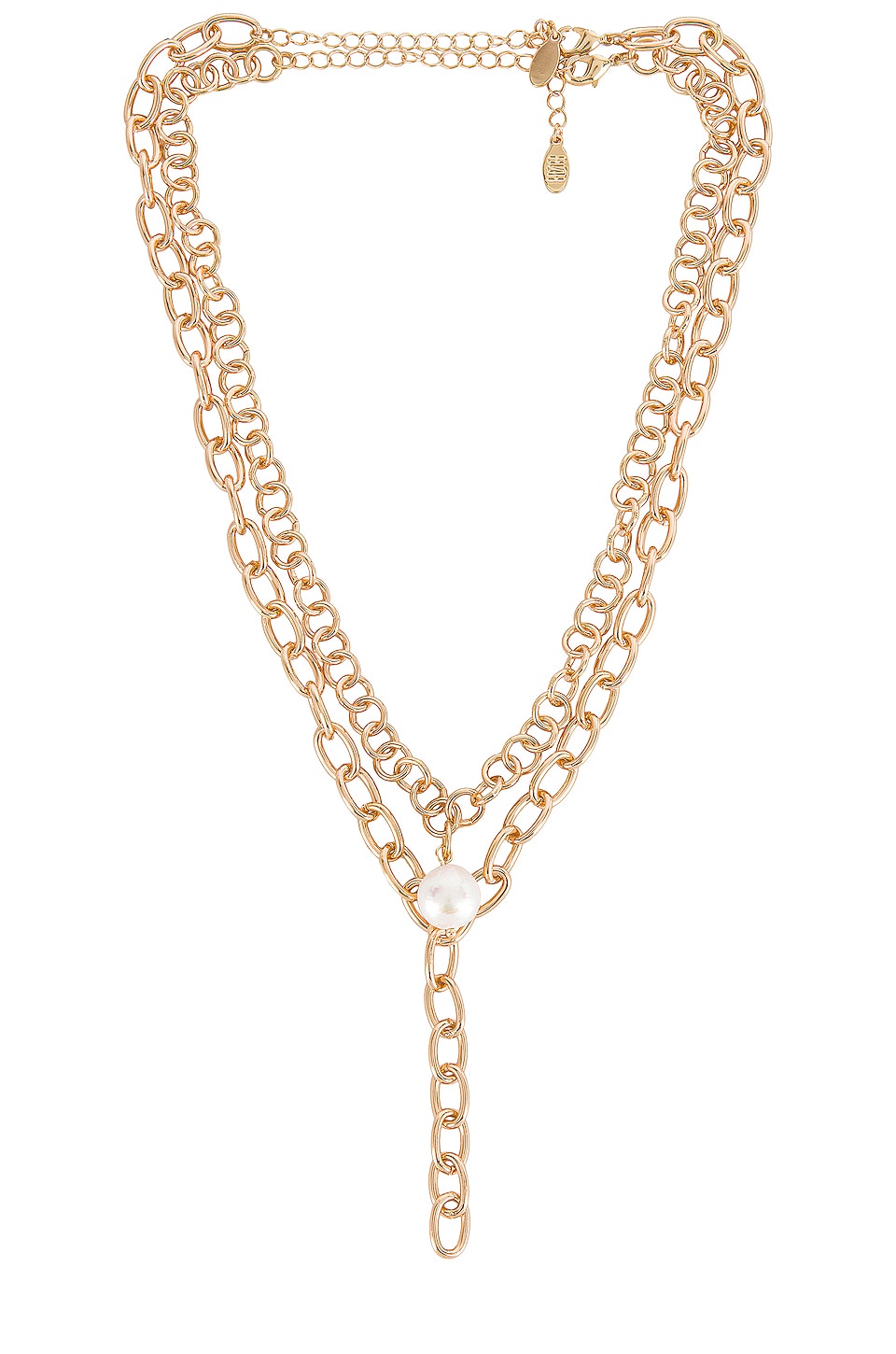 Chunky Chain Lariat Necklace 