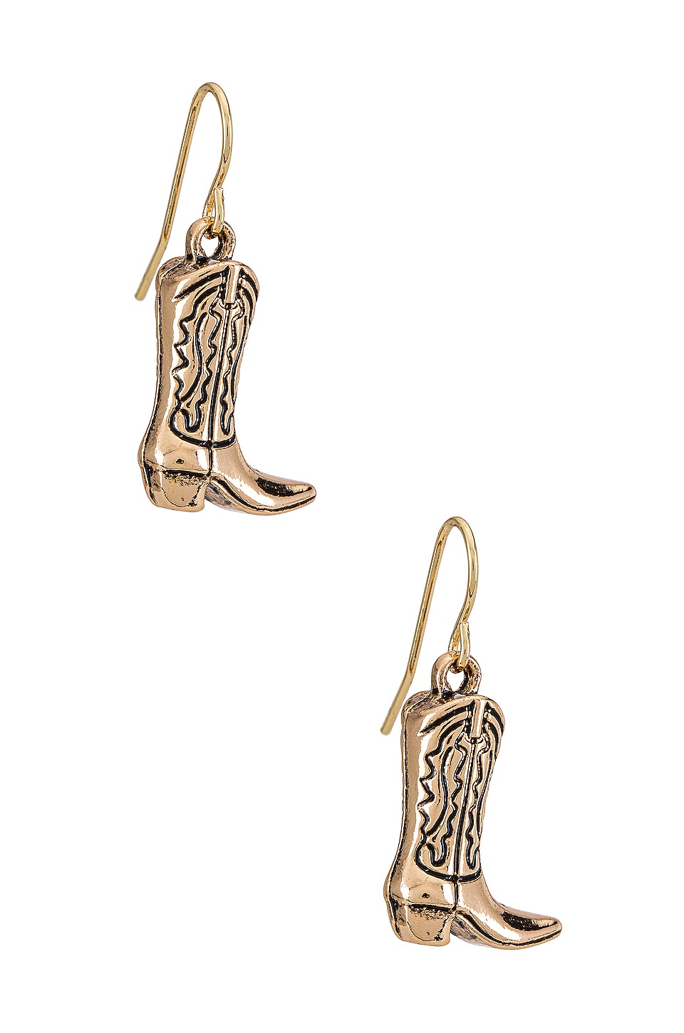 8 Other Reasons Cowboy Boot Earring in Gold