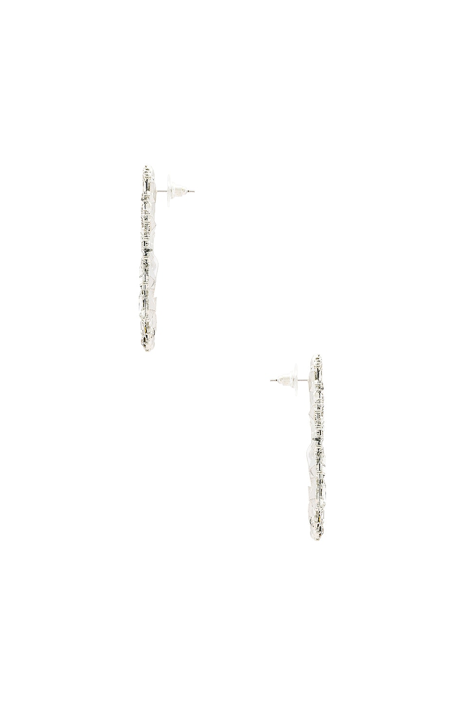 8 Other Reasons Stone Burst Statement Earrings in Silver
