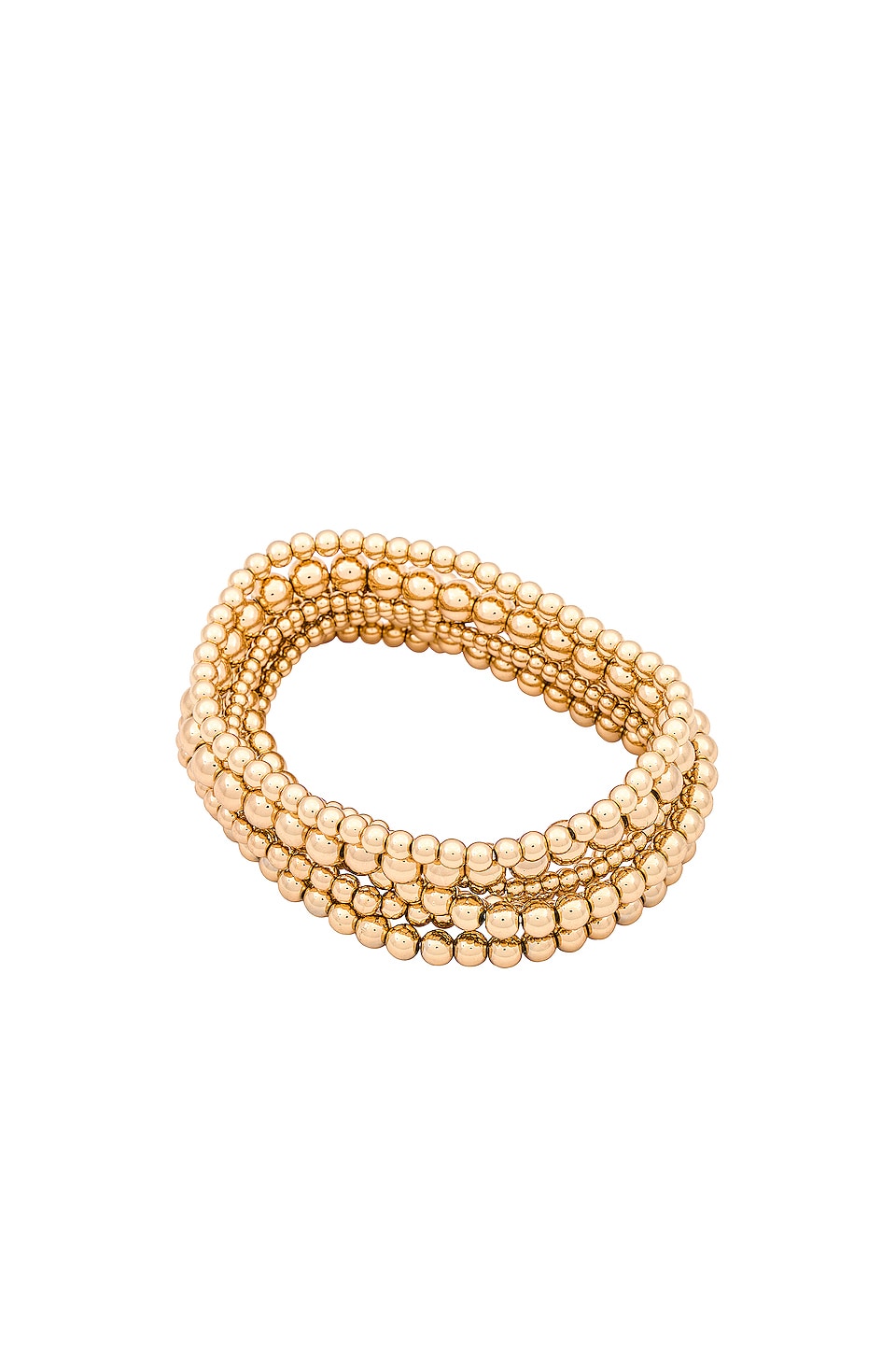Image 1 of Bubble Bangle Set in Gold