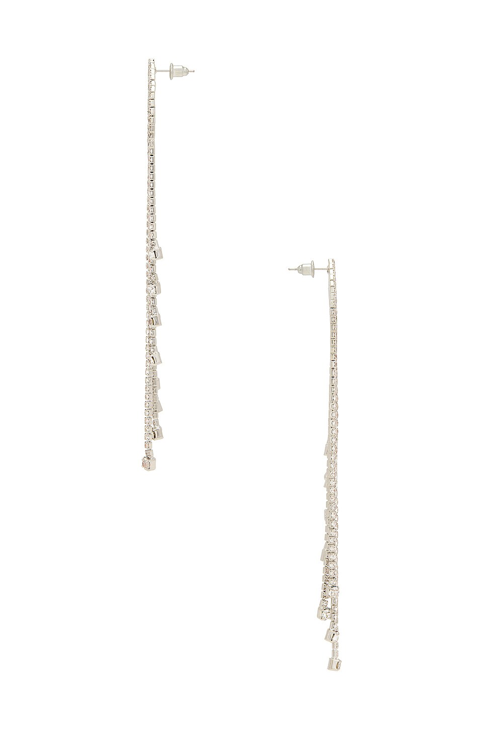8 Other Reasons Extra Long Dangle Earrings in Silver
