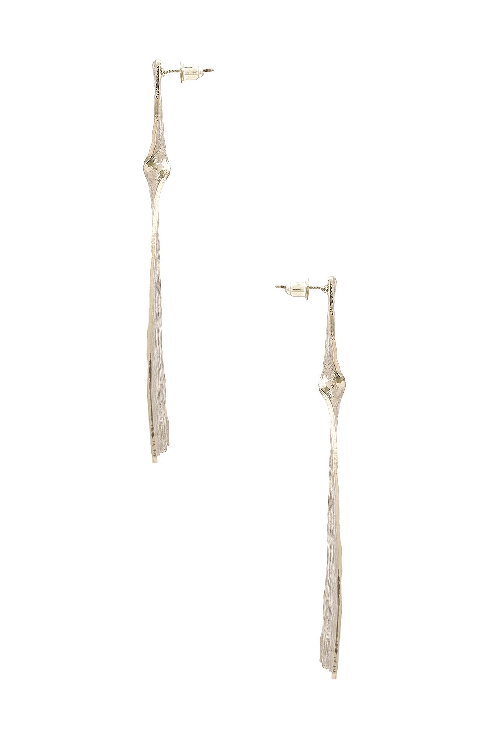 8 Other Reasons x Nat & Liv Rhodium Plated Statement Earrings in Silver