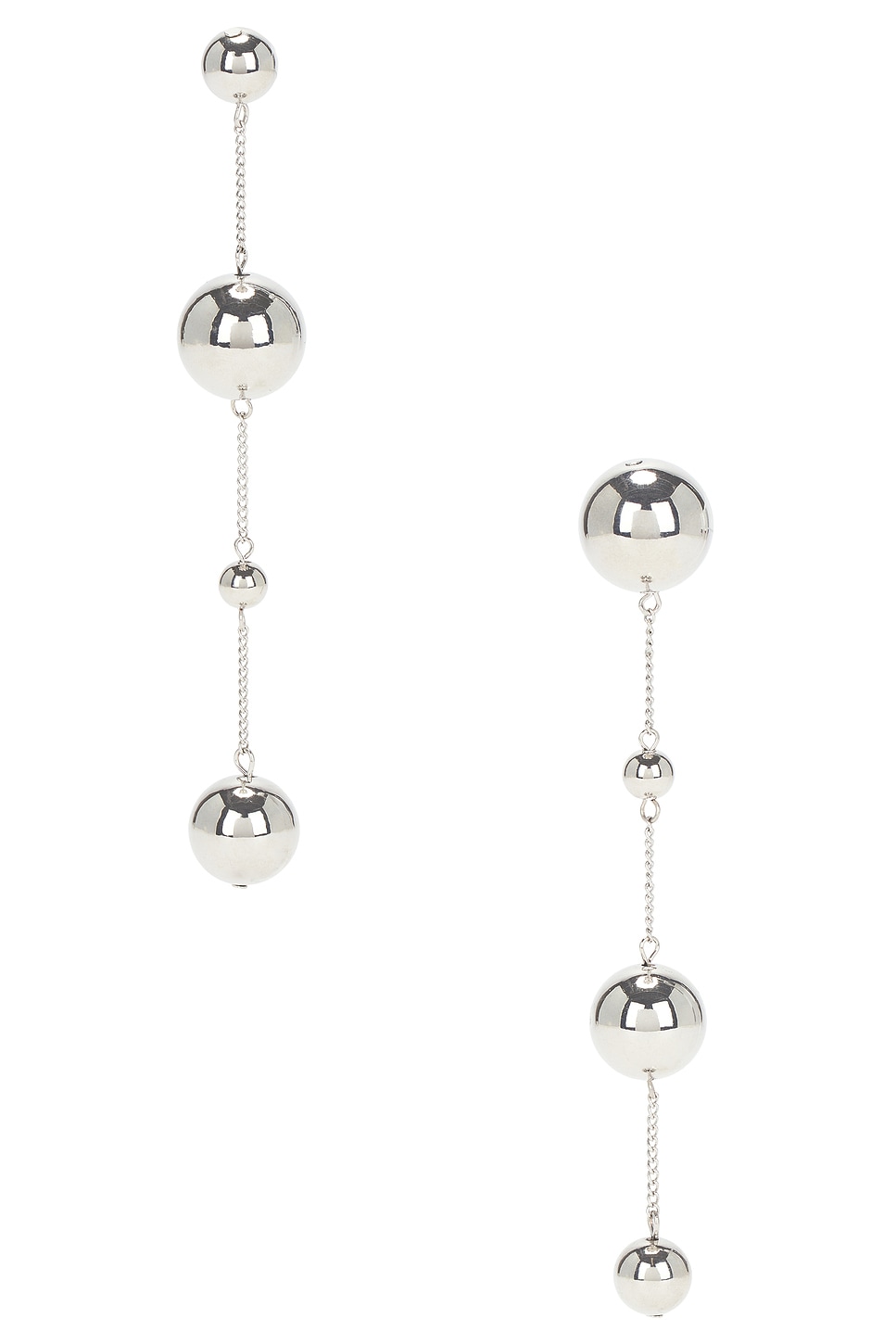 Ball Drop Earring in White