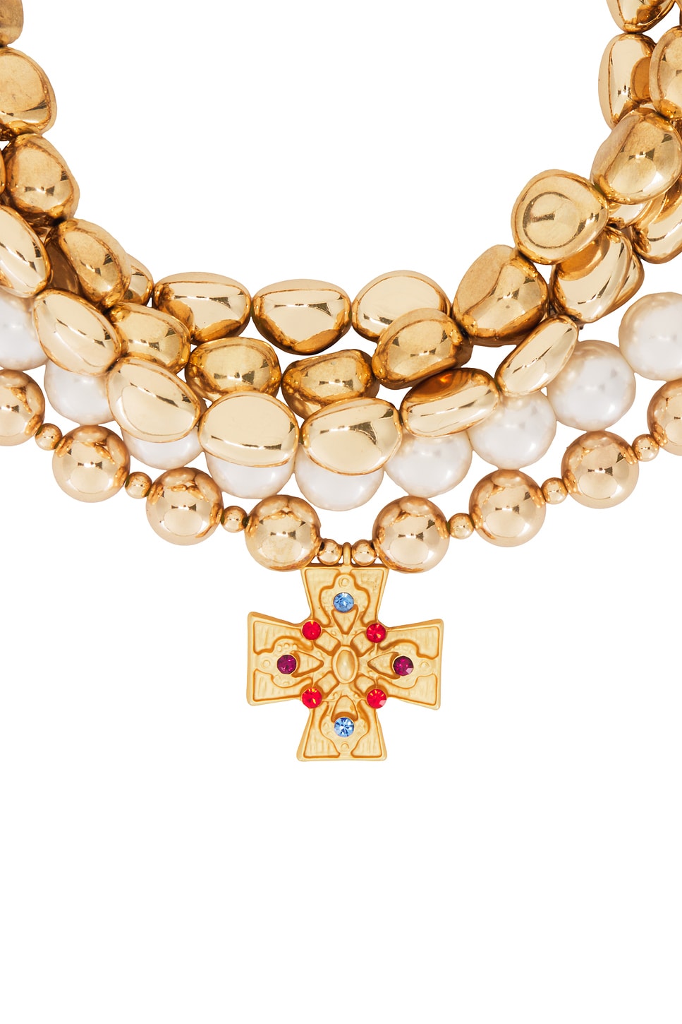 Layered Cross Necklace