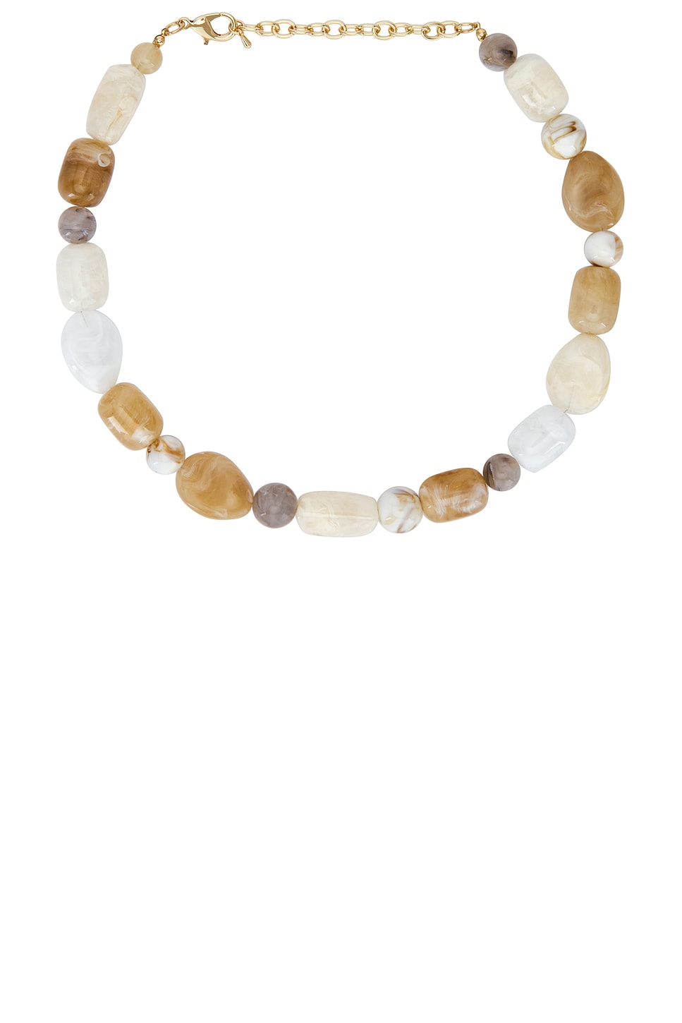 Beaded Multi Stone Necklace