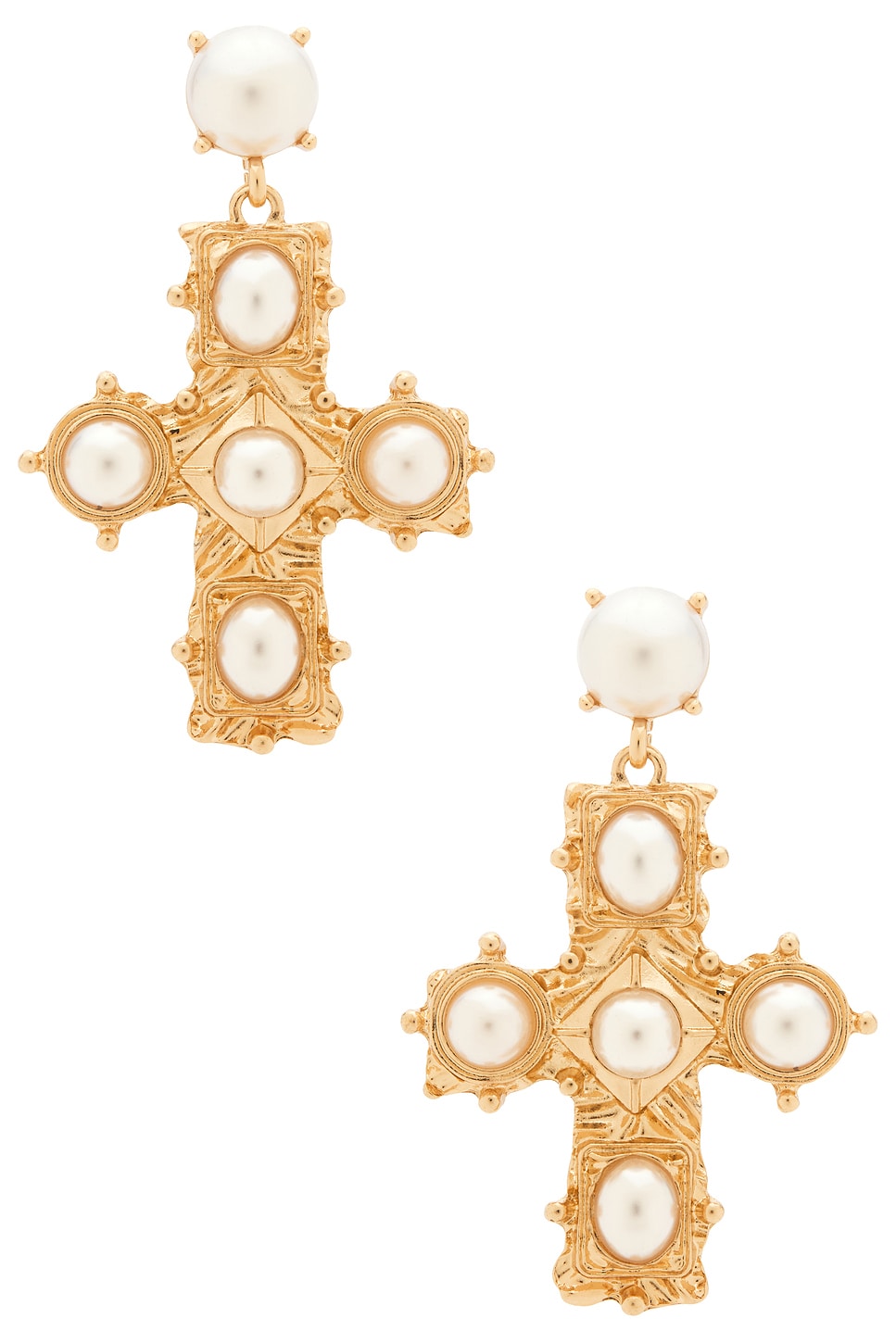 Rafael Cross Stud Earrings