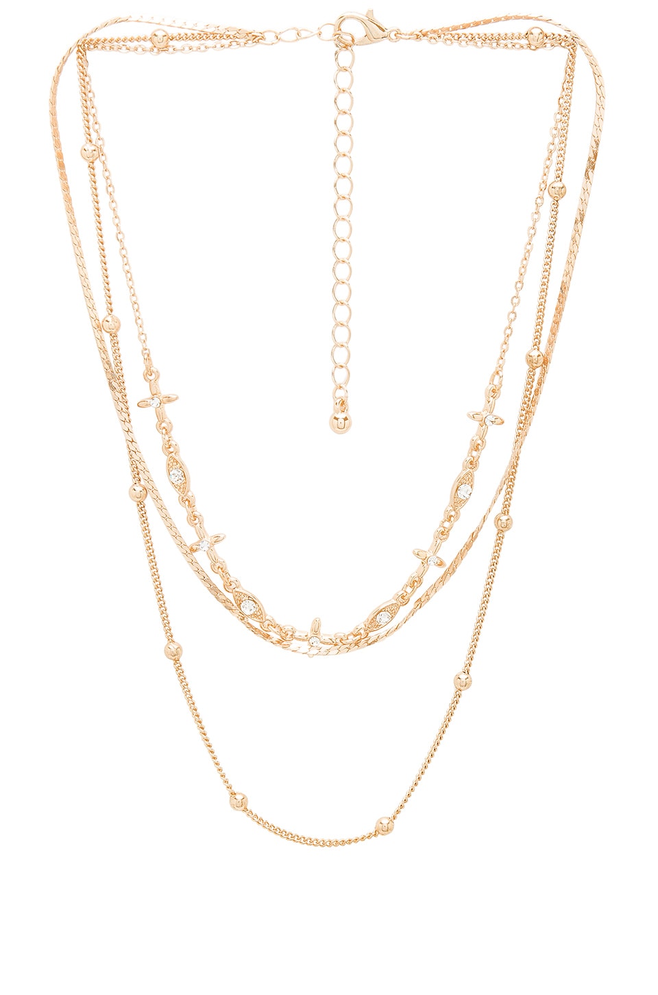 8 OTHER REASONS 8 OTHER REASONS MYSTIC NECKLACE IN METALLIC GOLD.,8OTH-WL272