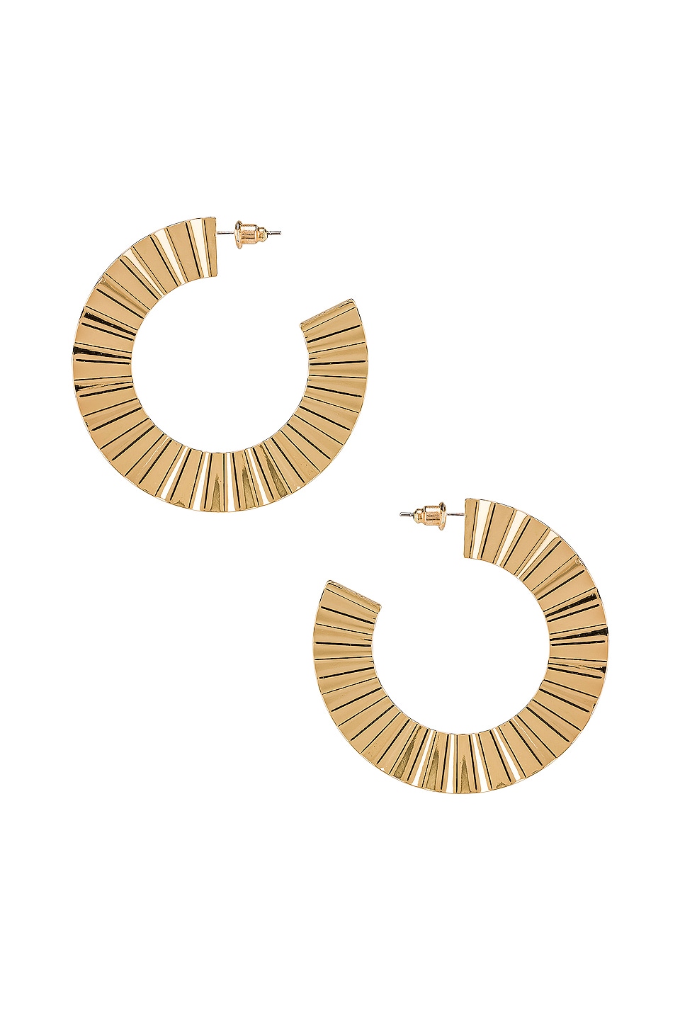 Image 1 of Ray Hoops in Gold