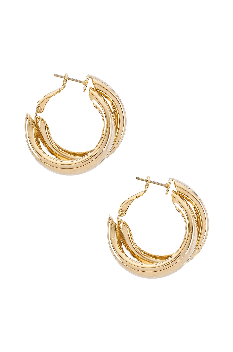 8 Other Reasons Coupled Hoops in Gold