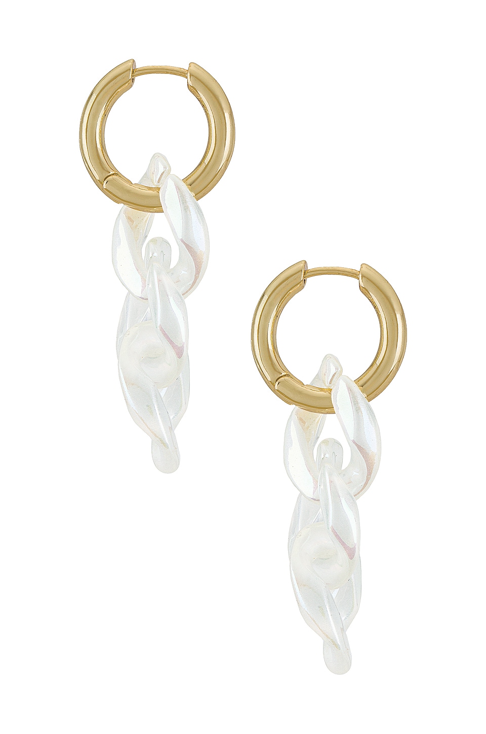 8 Other Reasons X REVOLVE Iridescent Link Hoops in Iridescent