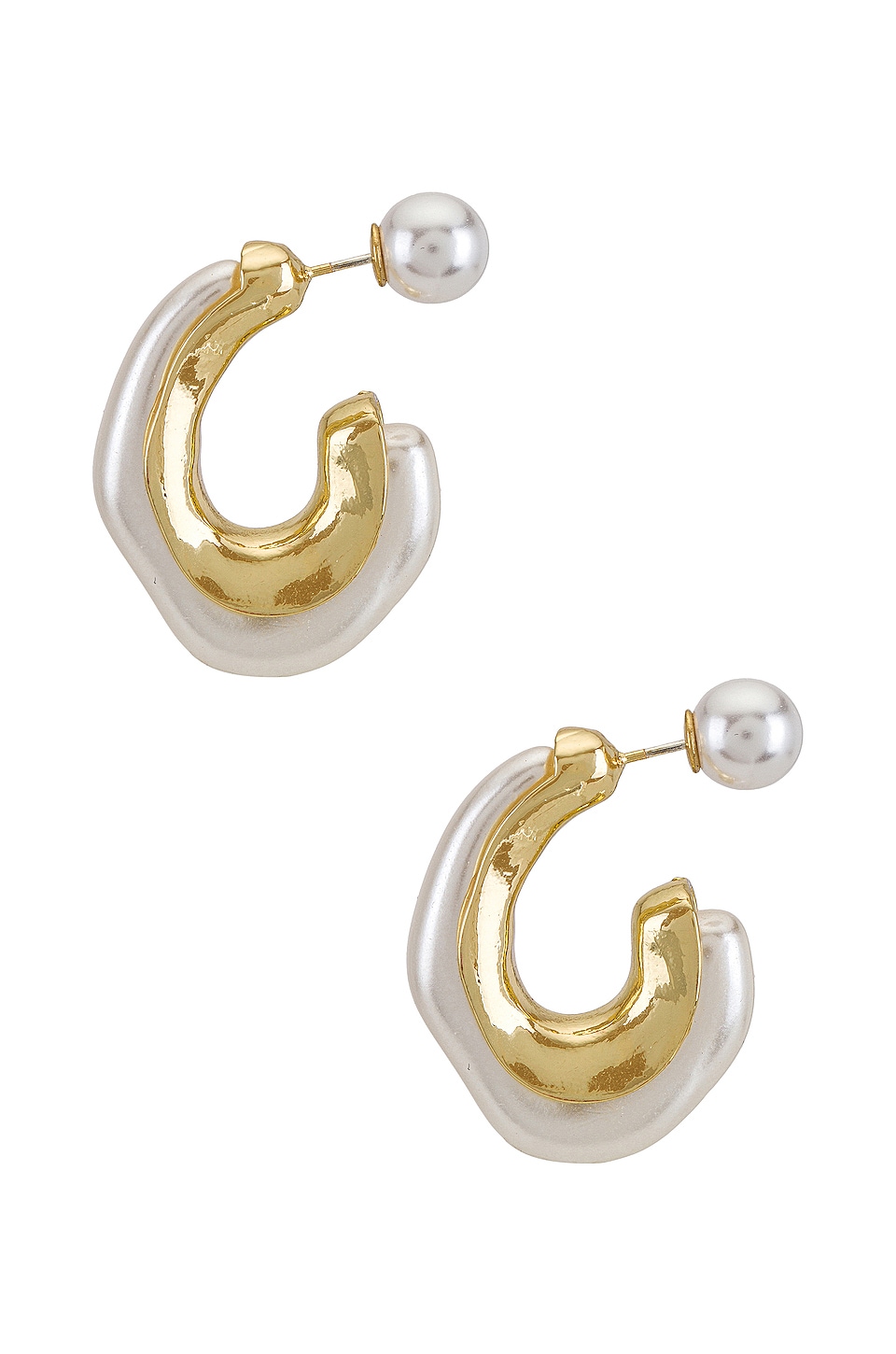 8 Other Reasons X REVOLVE Otter Pearl Hoop in Gold