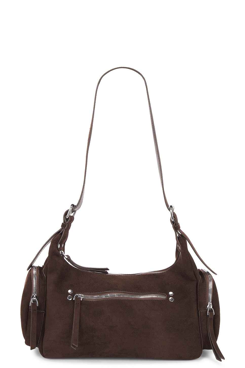 Nappa Faux Suede Shoulder Bag