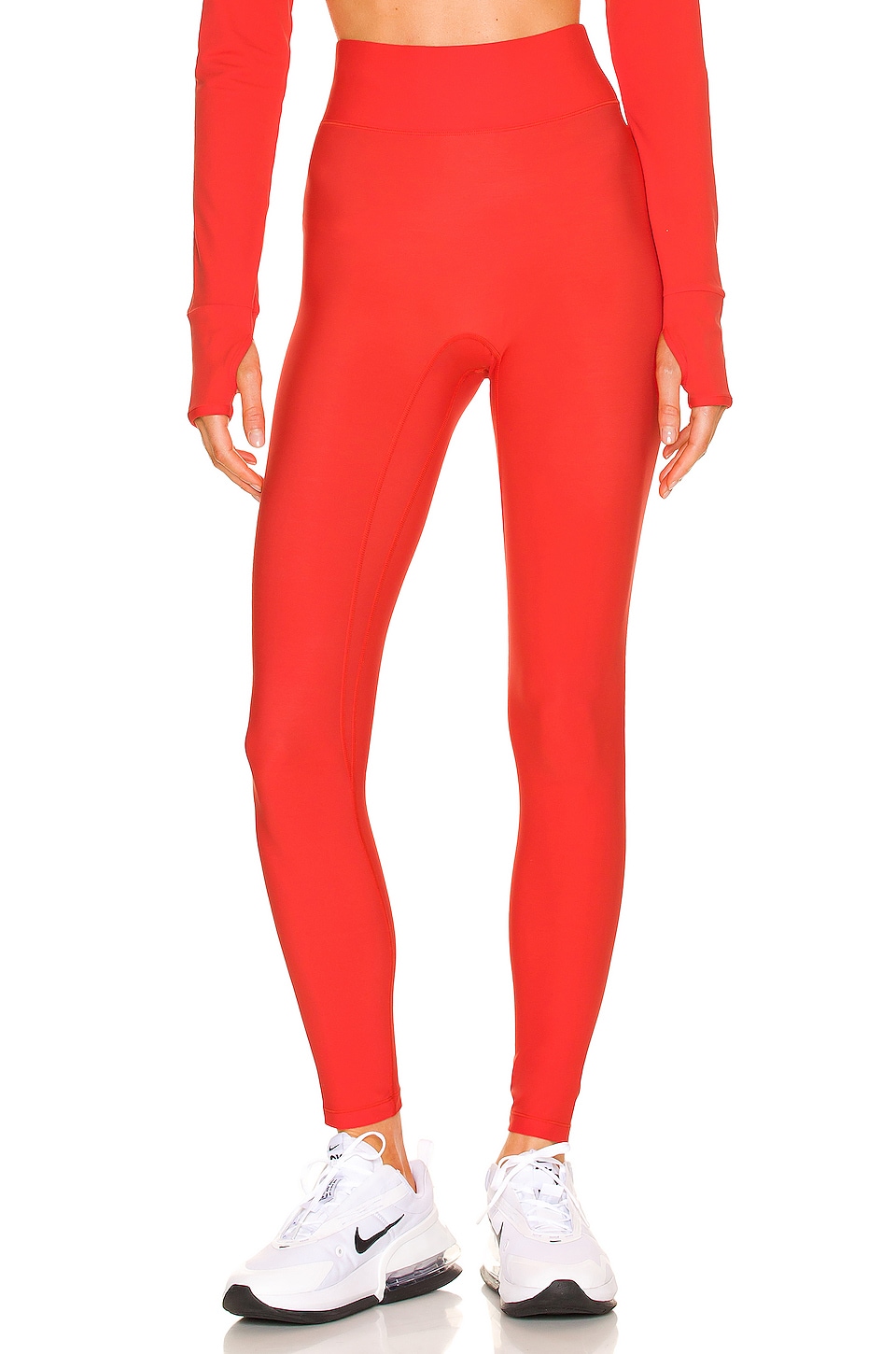 All Access Pro Fleece Center Stage Legging Flame Scarlet