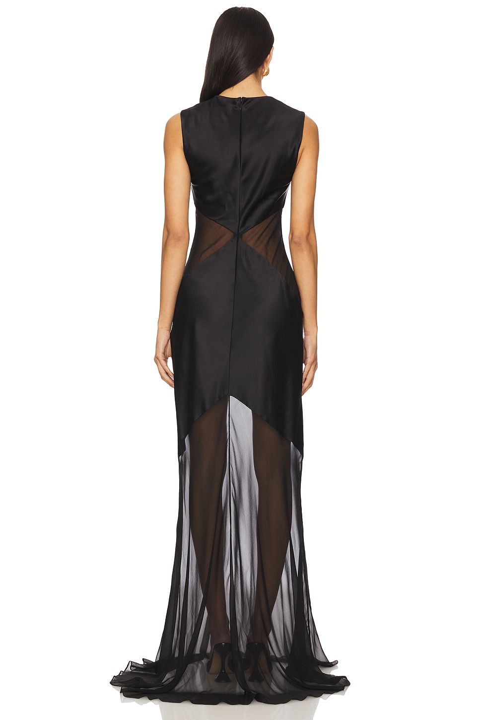 Abstract Sheer Gown
