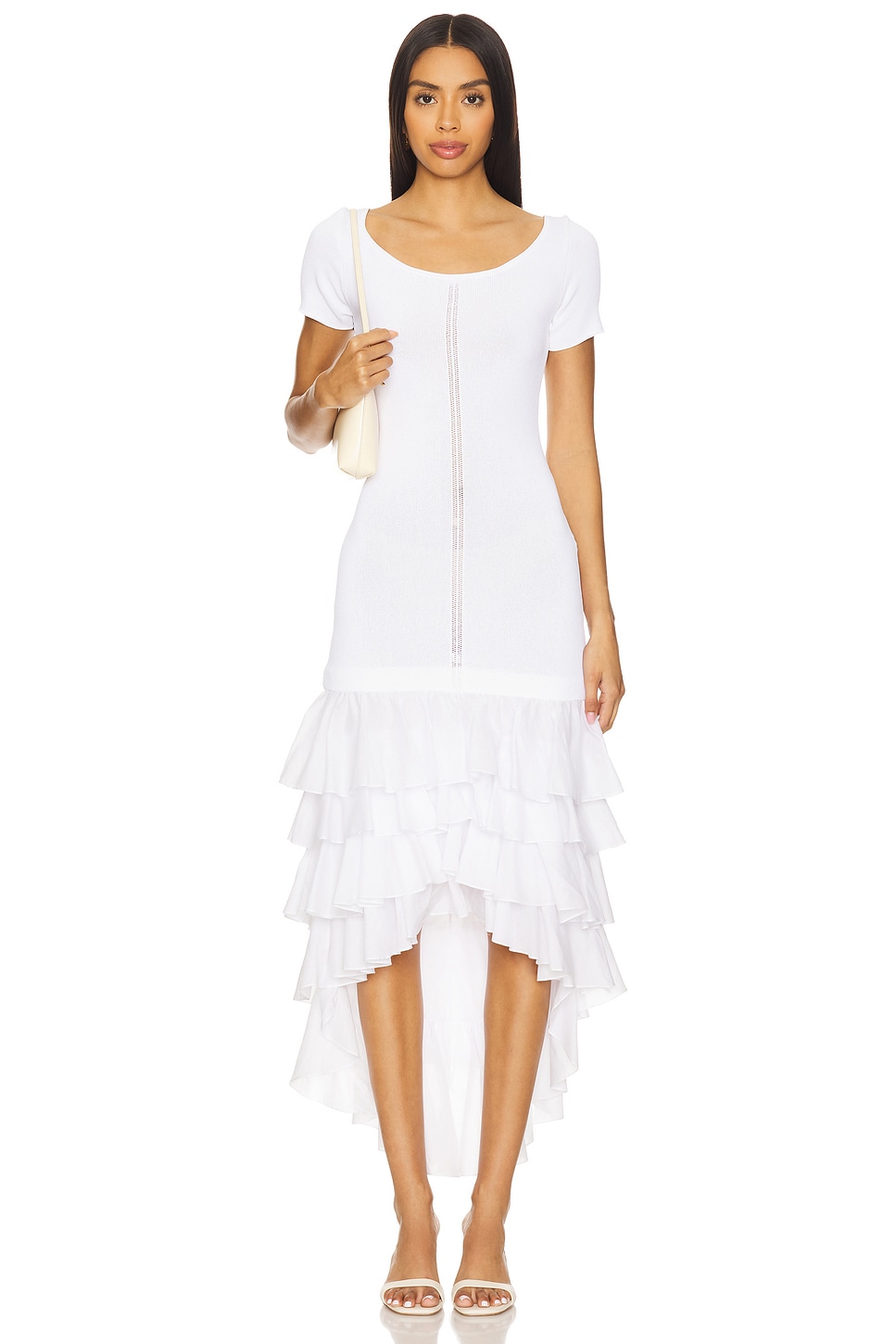 Alejandra Alonso Rojas Knit Ruffle Dress
