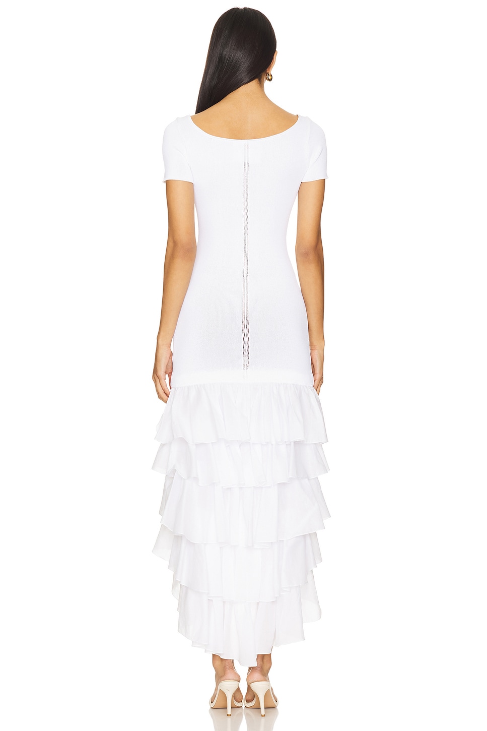 Alejandra Alonso Rojas Knit Ruffle Dress