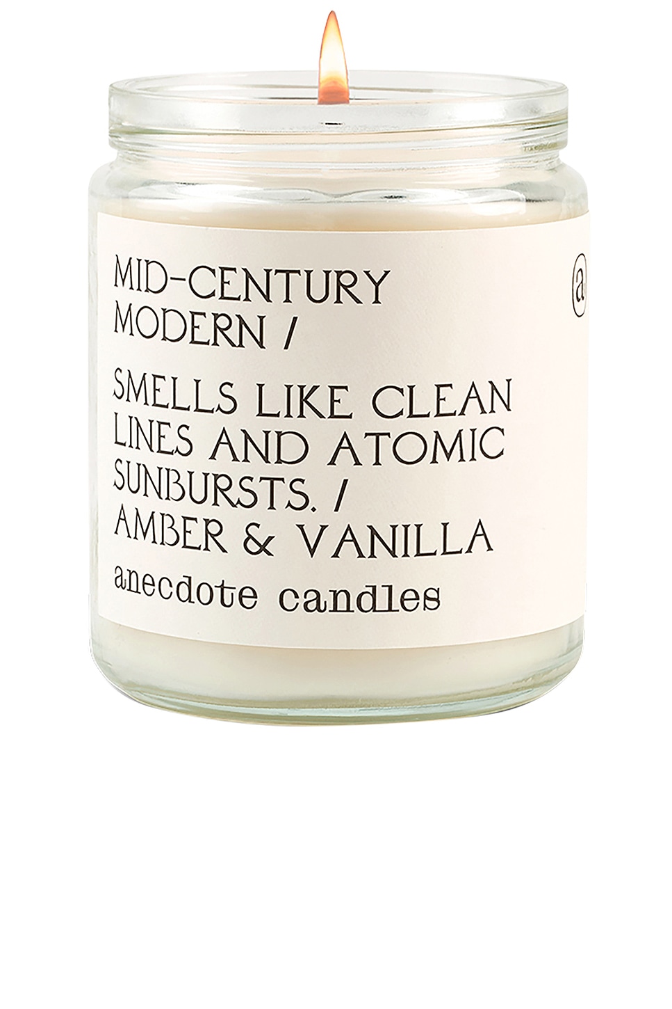 Mid-century Modern Glass Jar Candle - thumbnail 2