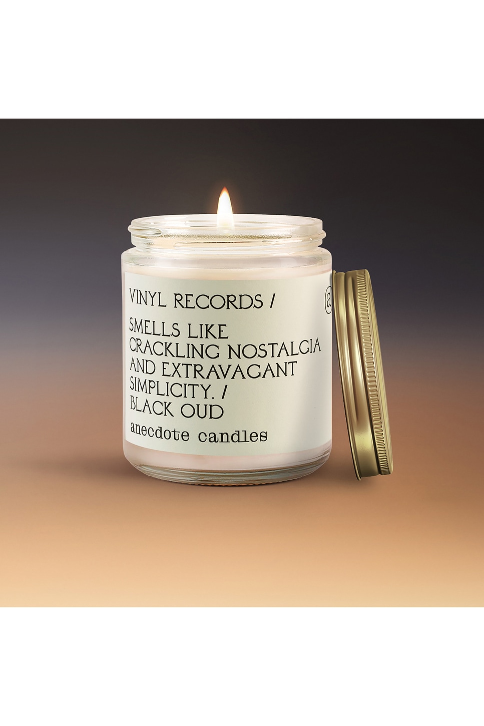Vinyl Records Glass Jar Candle - thumbnail 3